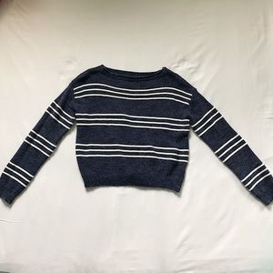 Blue & White Striped Sweater